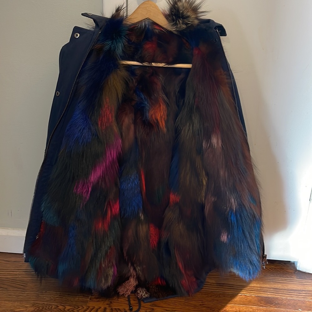 Jocelyn Fox fur Parka w/removable vest Sz M Beautiful 😍!!!